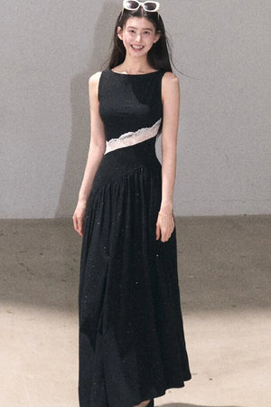 Gilded Shimmer Lace Dress