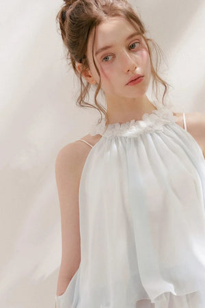 Girlcore Floral Halter Top