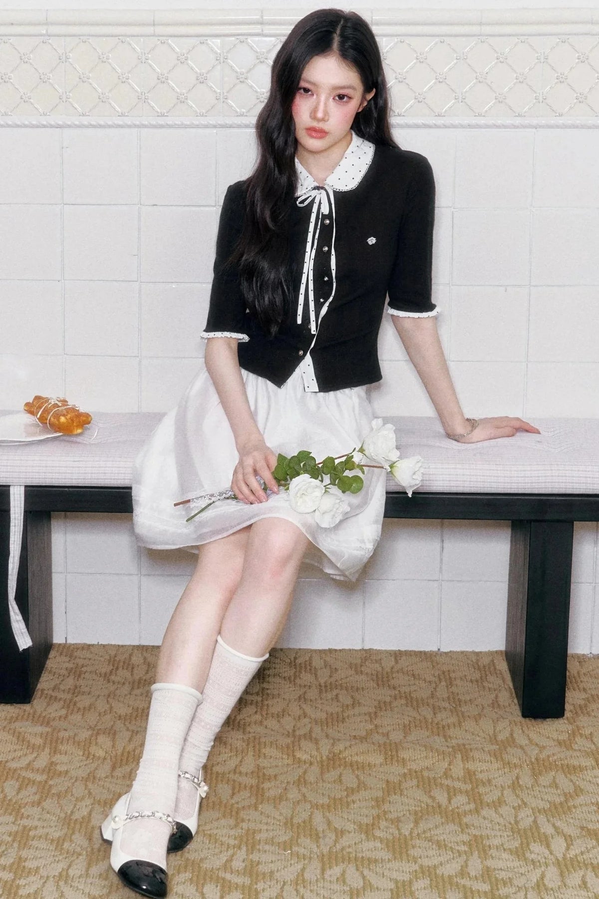 Girly Lace Mid-Calf Socks