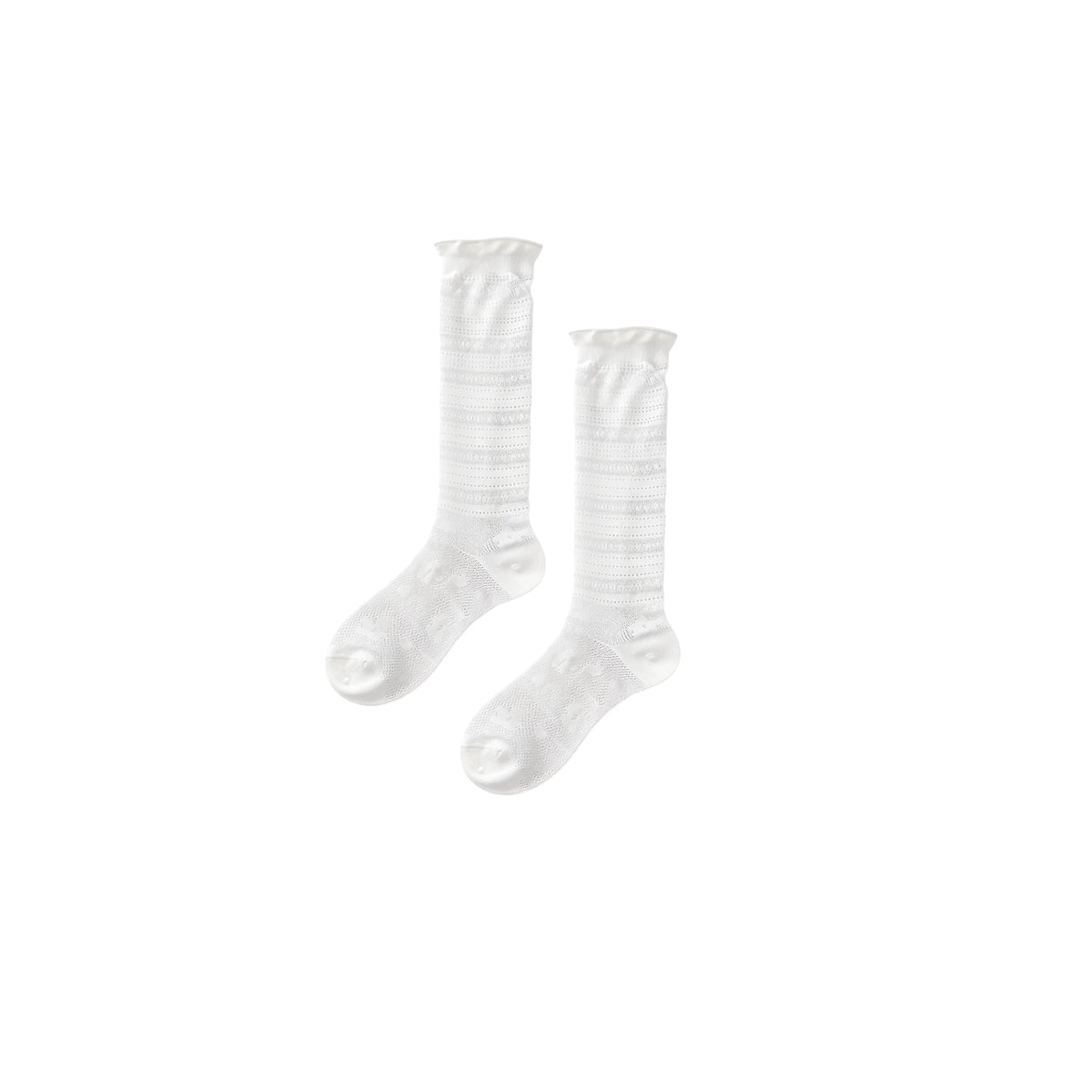 Girly Lace Mid-Calf Socks