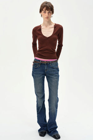 Glass Neck Knitted Base Top