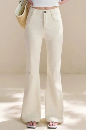 Glitter Galaxy Flared Jeans