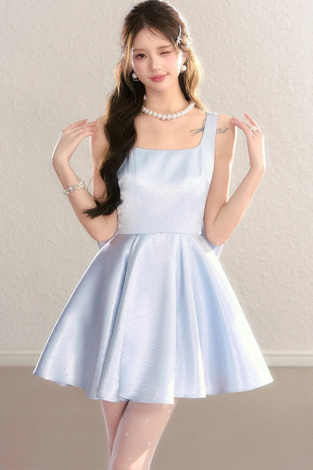 Glitter Princess A-Line Slip Dress