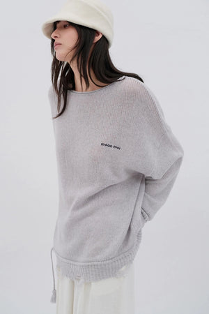 Glitter Wool Blend Knit Top