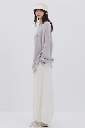 Glitter Wool Blend Knit Top