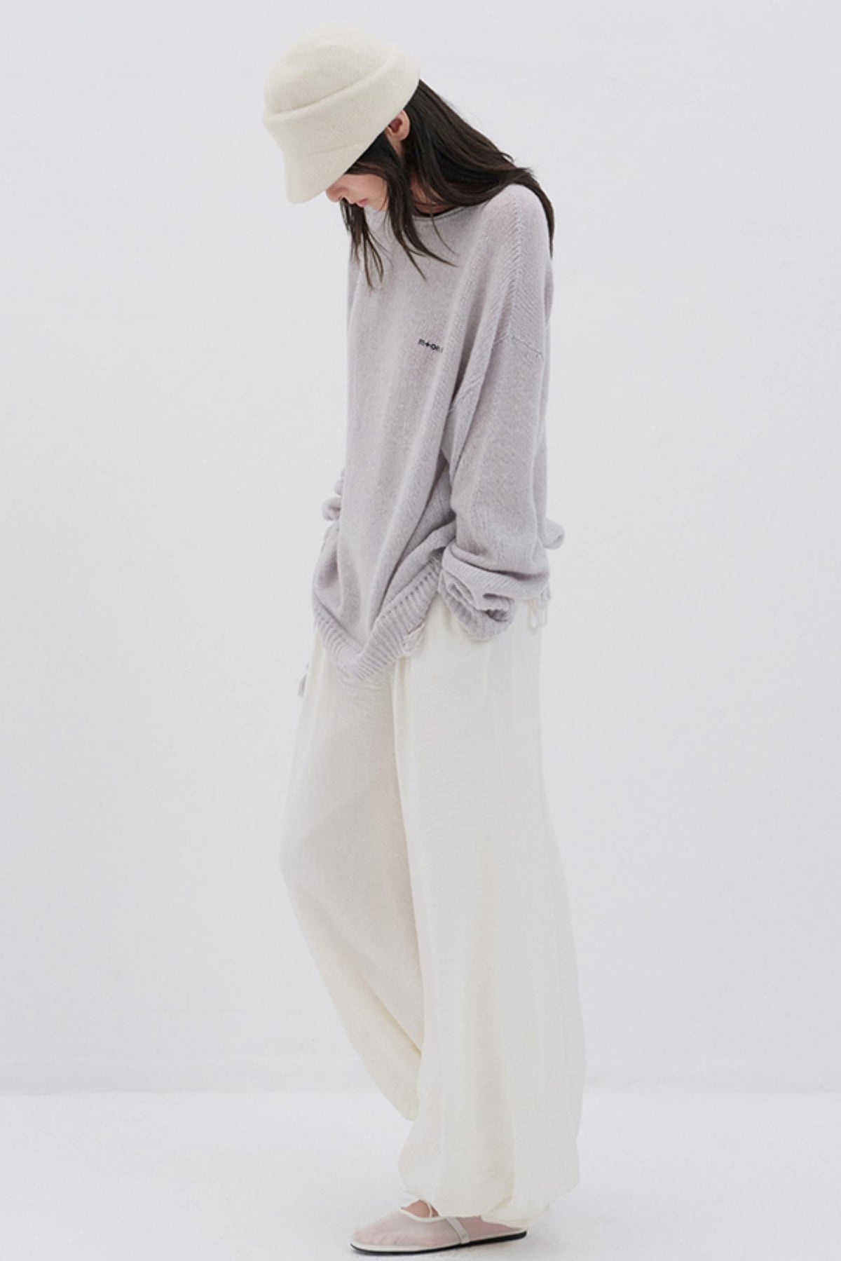 Glitter Wool Blend Knit Top