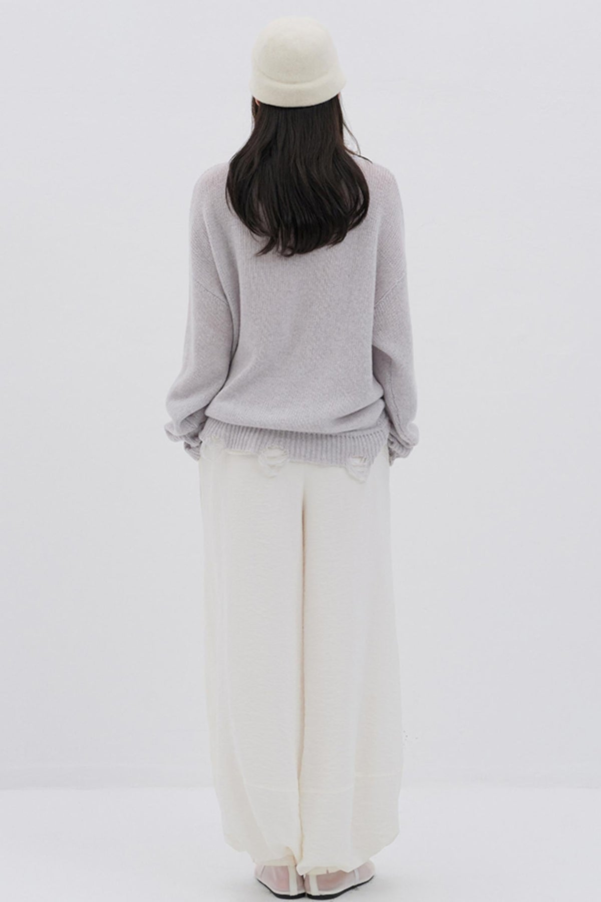 Glitter Wool Blend Knit Top