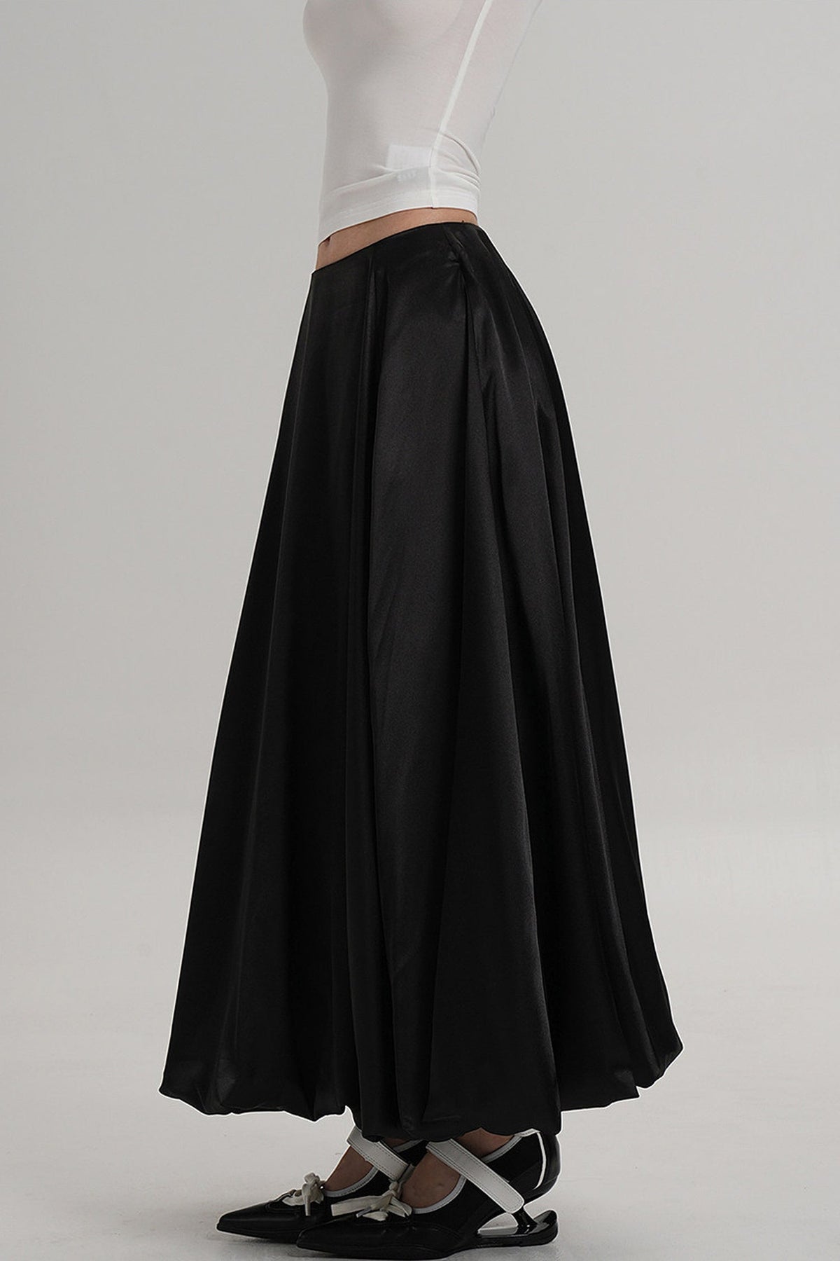 Glossy Umbrella Skirt