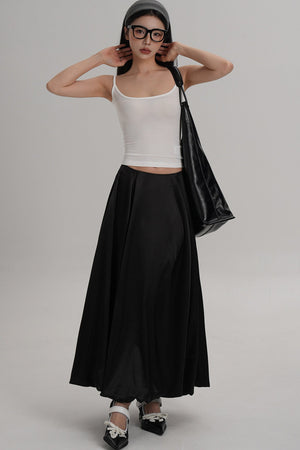 Glossy Umbrella Skirt