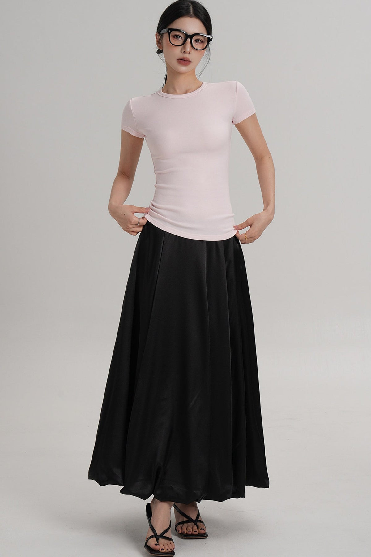 Glossy Umbrella Skirt