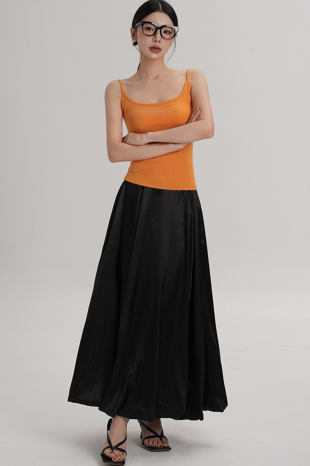 Glossy Umbrella Skirt