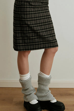 Gold Label Knitted Wool Blend Calf Sock Cover