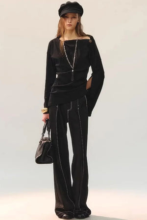 Golden Button Closure Top