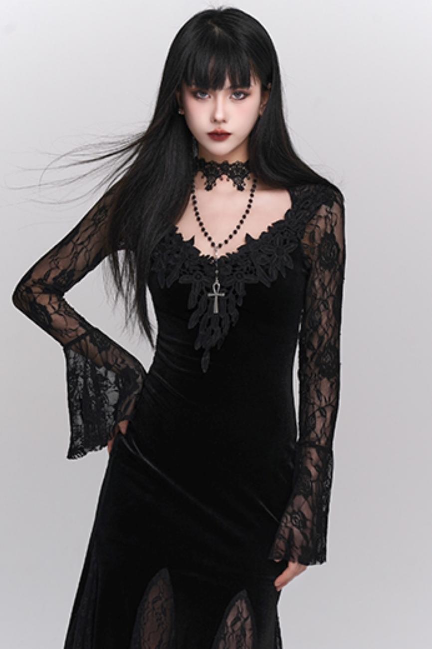 Gothic Cross Clavicle Necklace