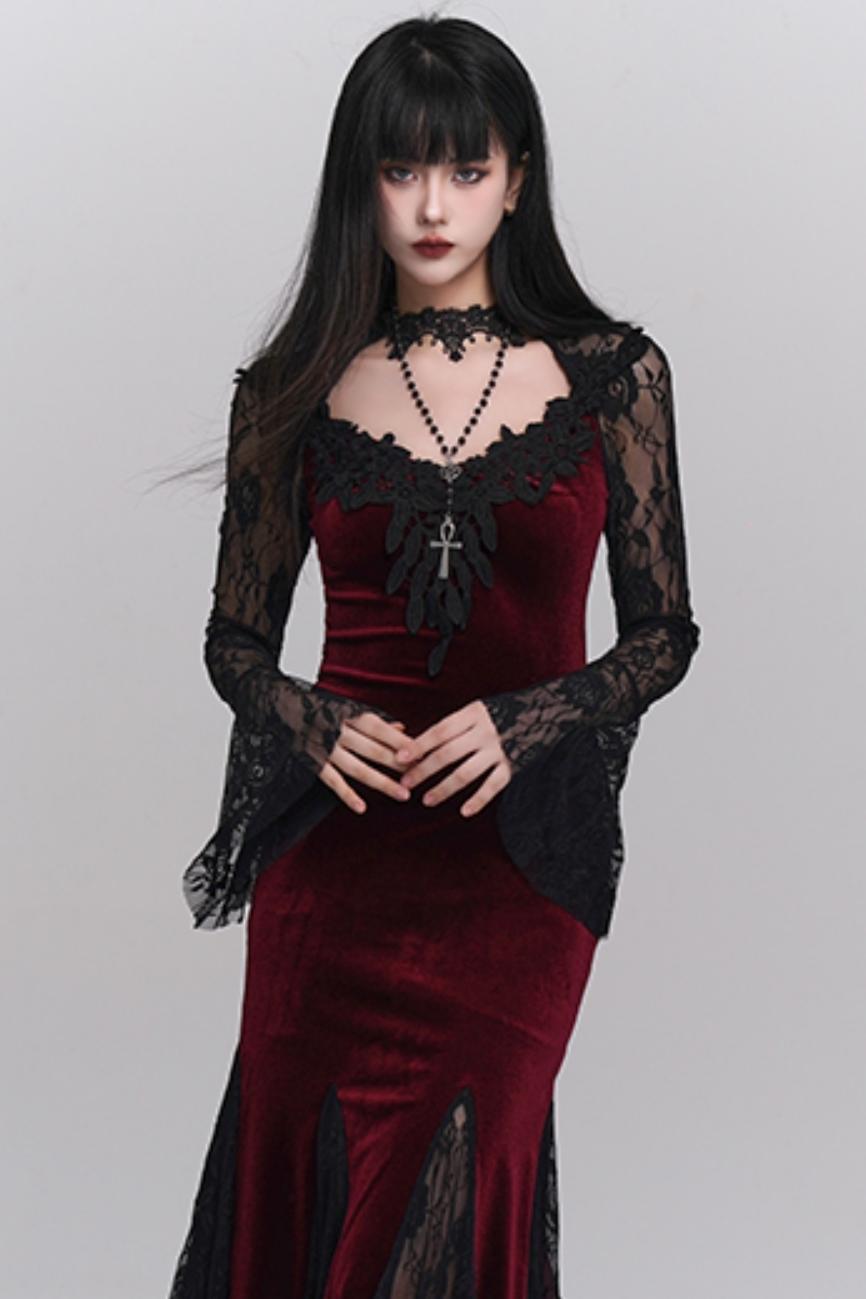 Gothic Cross Clavicle Necklace