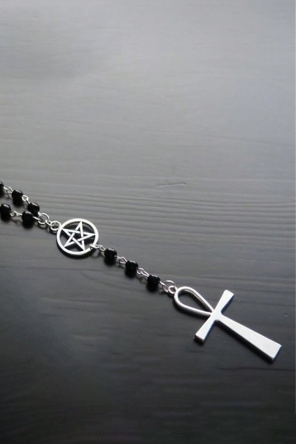 Gothic Cross Clavicle Necklace