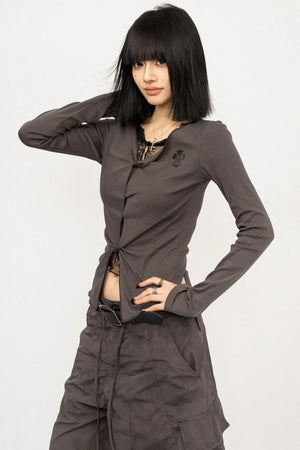 Gothic Lace Patchwork Top