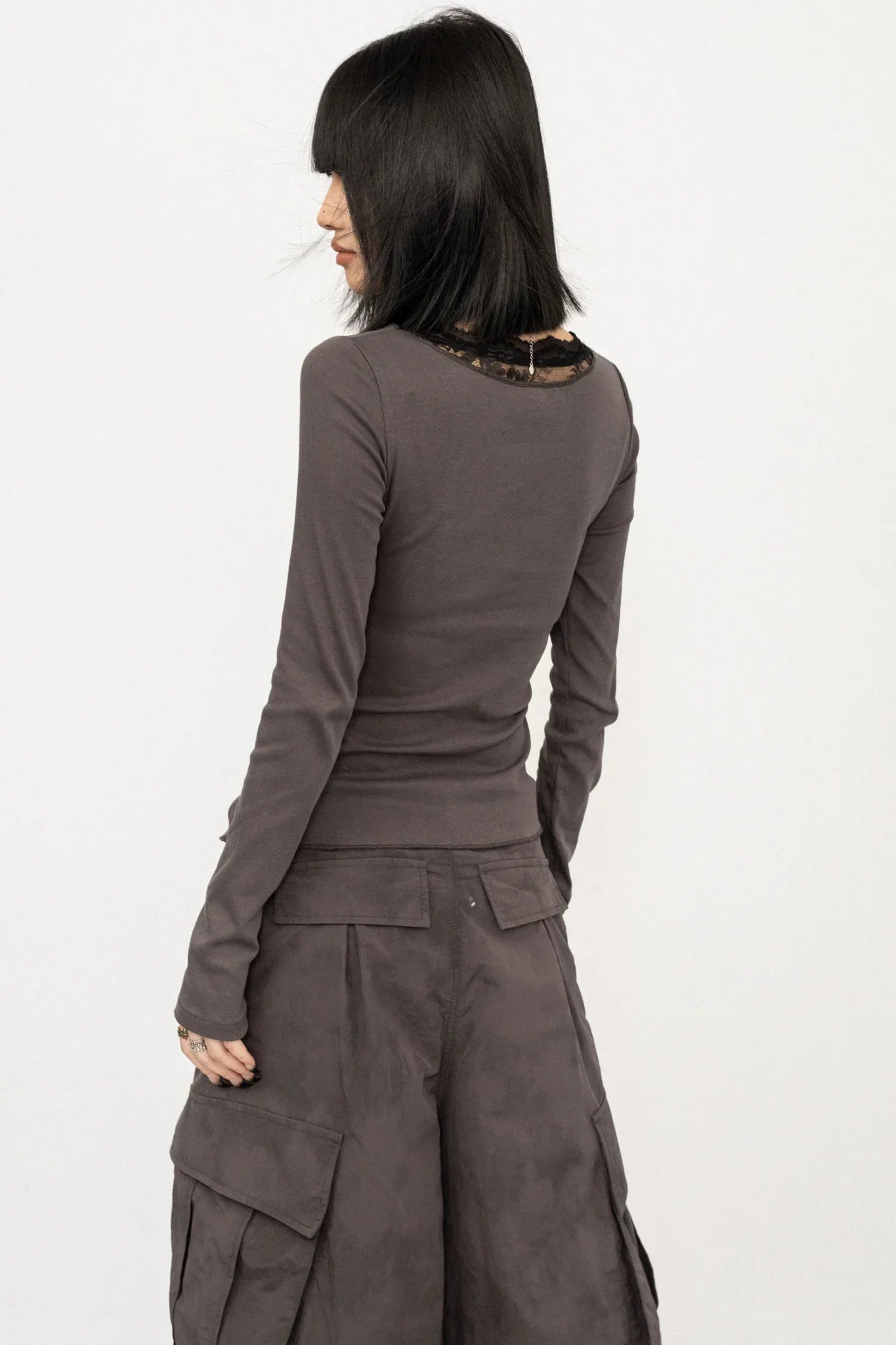 Gothic Lace Patchwork Top
