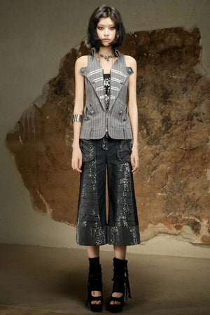 Gothic Sleeveless Halter Top