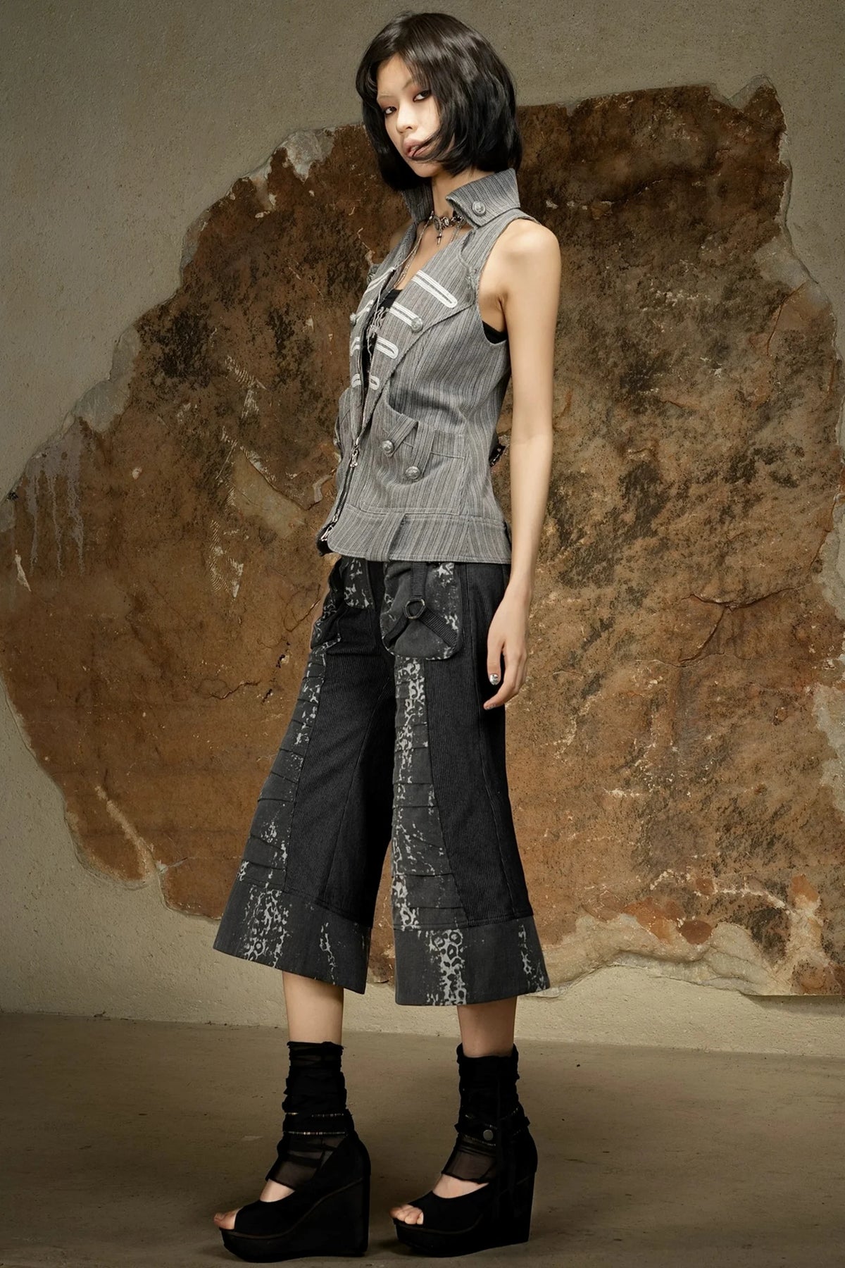 Gothic Sleeveless Halter Top