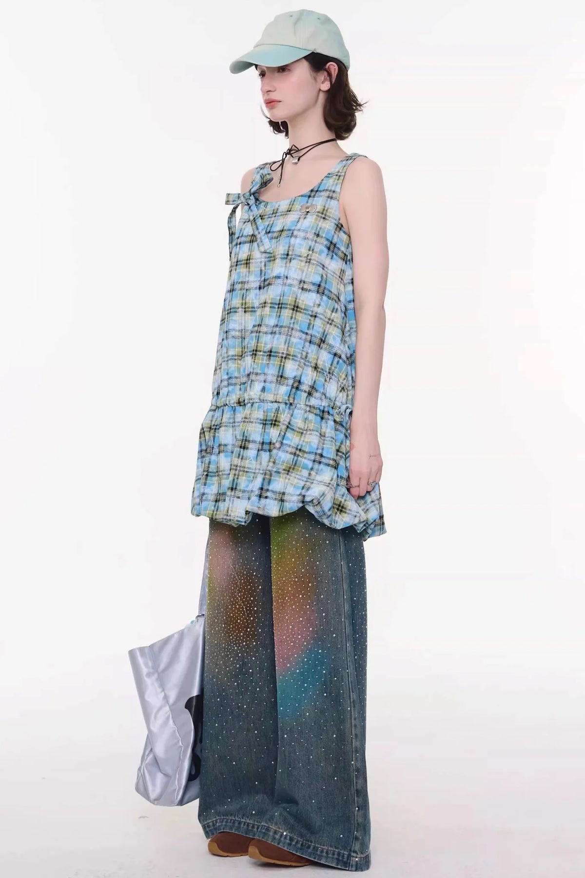 Gradient Rainbow Denim Pants