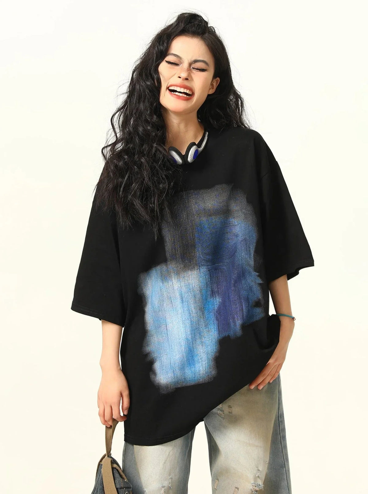 Graffiti Print Short Sleeve T-Shirt