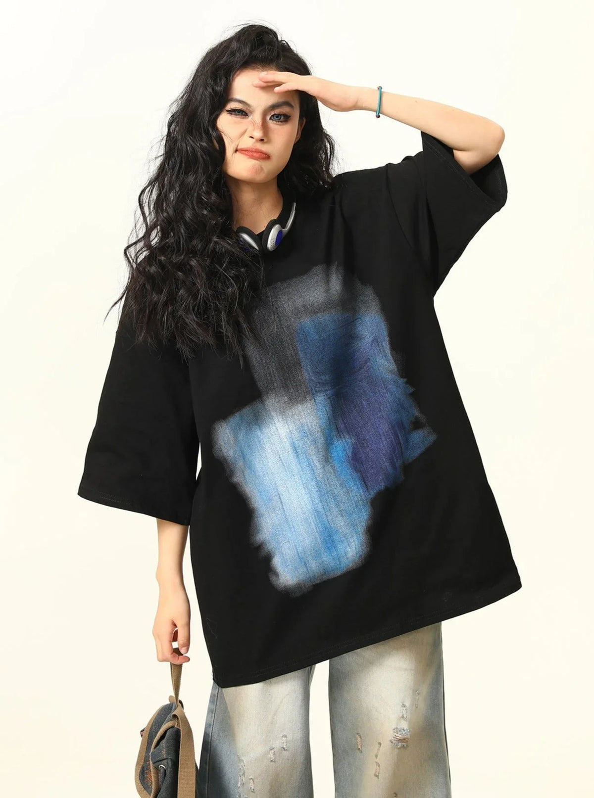 Graffiti Print Short Sleeve T-Shirt