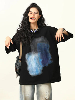 Graffiti Print Short Sleeve T-Shirt