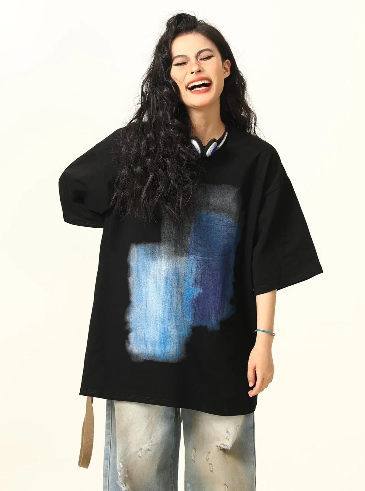 Graffiti Print Short Sleeve T-Shirt