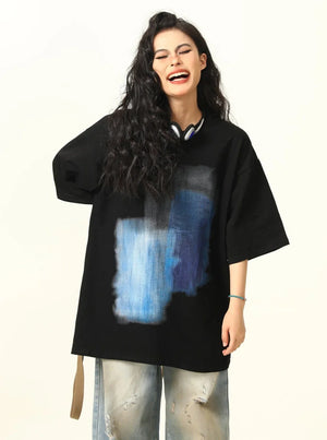 Graffiti Print Short Sleeve T-Shirt