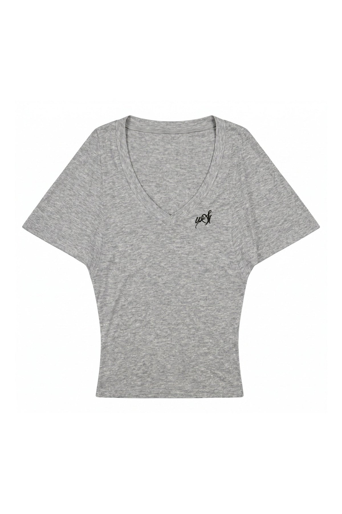 Gray Batwing Blouse Ensemble Set-Up