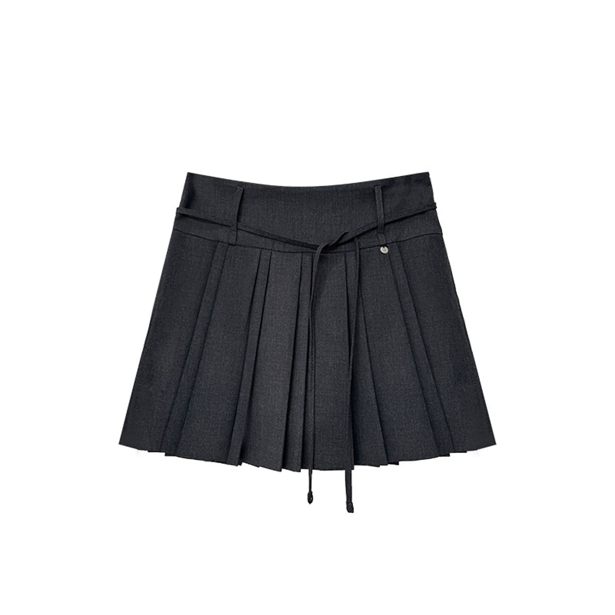 Gray Wool Blazer Skirt Set-Up