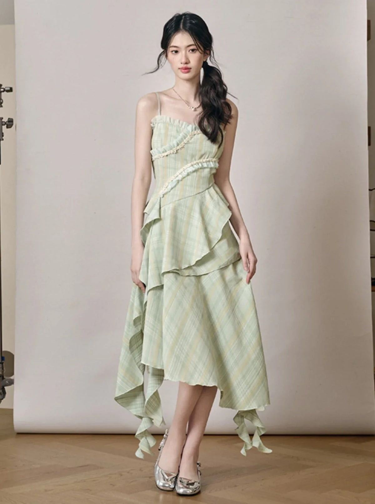Green Floral Dress