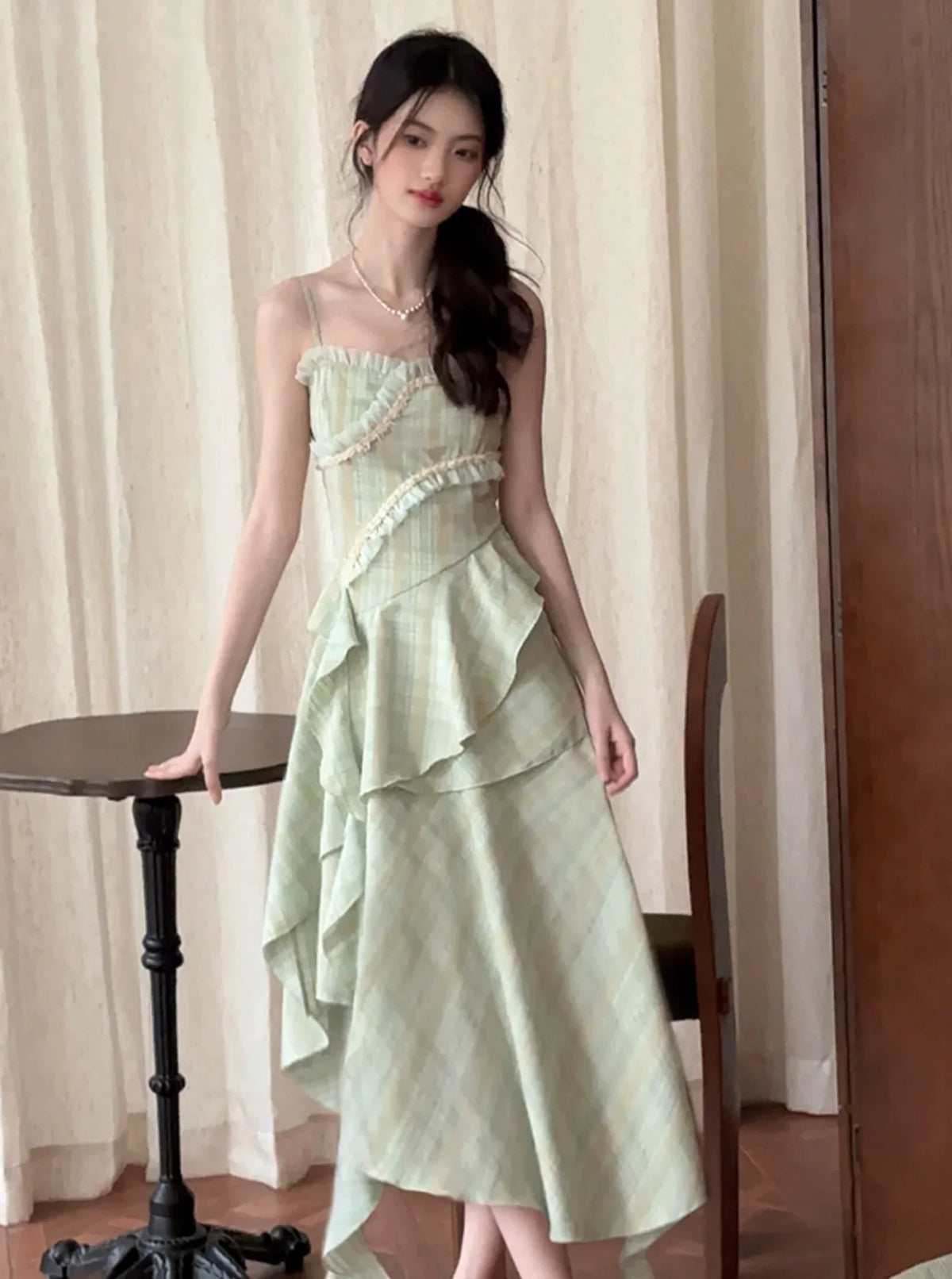 Green Floral Dress