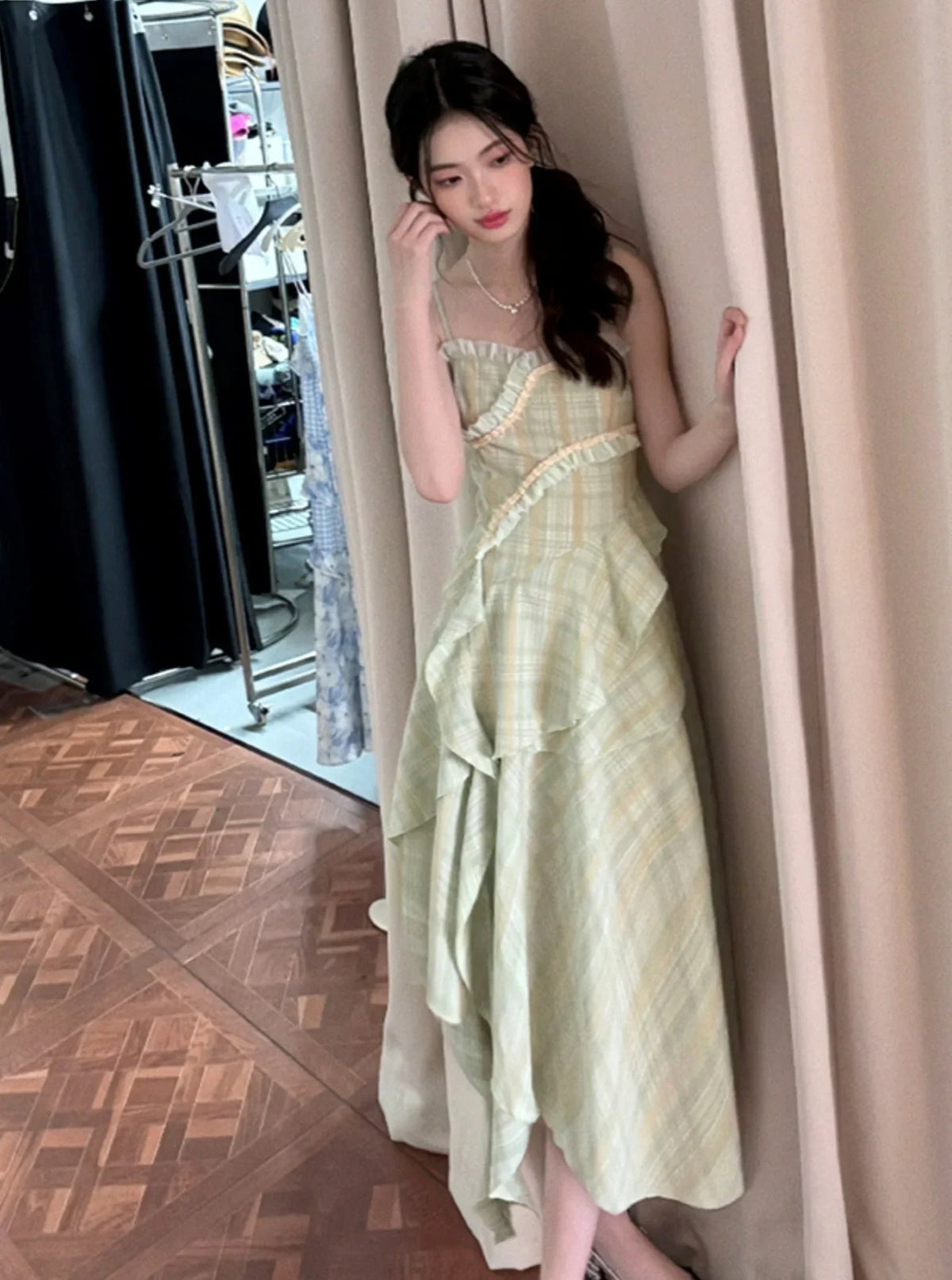 Green Floral Dress