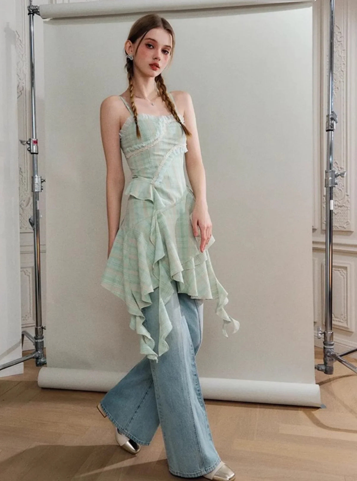 Green Floral Dress