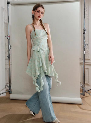 Green Floral Dress