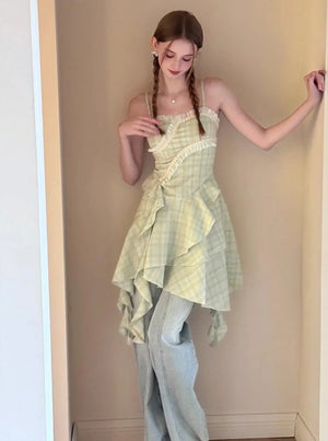 Green Floral Dress