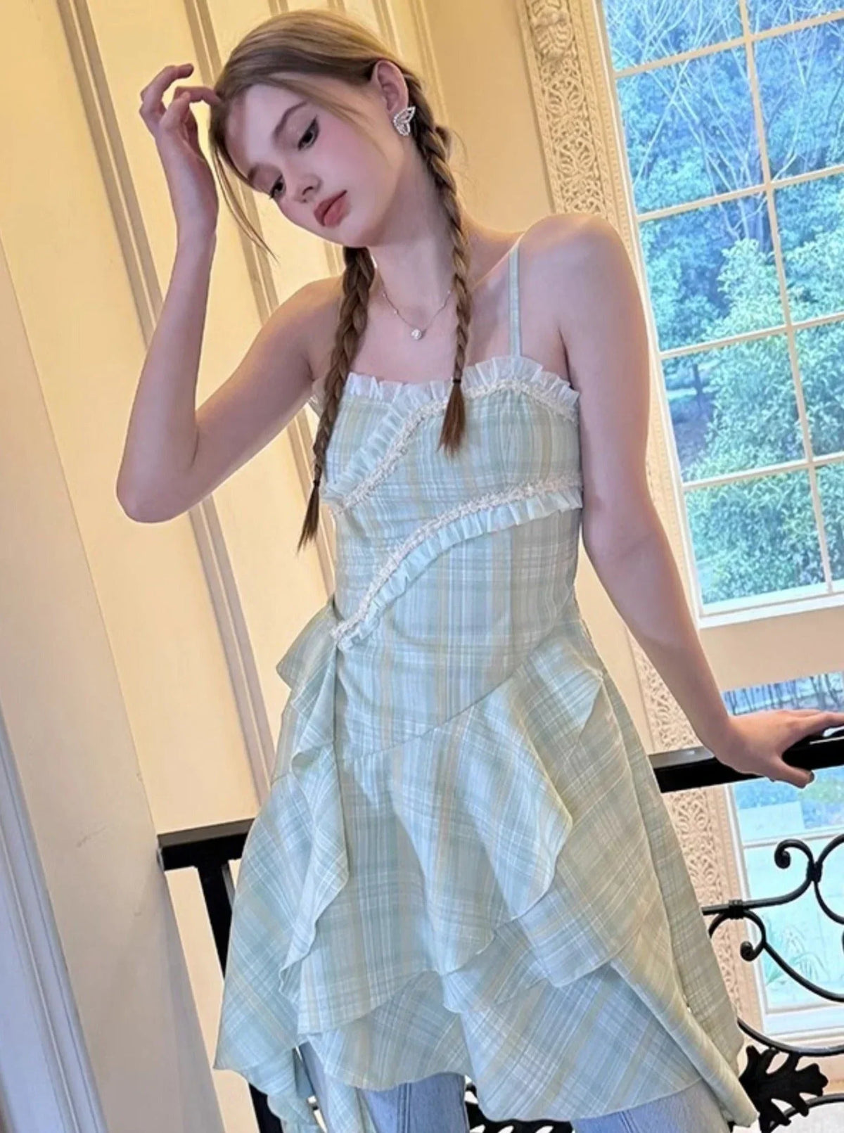 Green Floral Dress