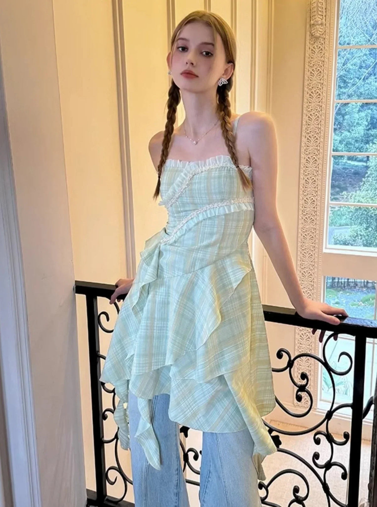 Green Floral Dress