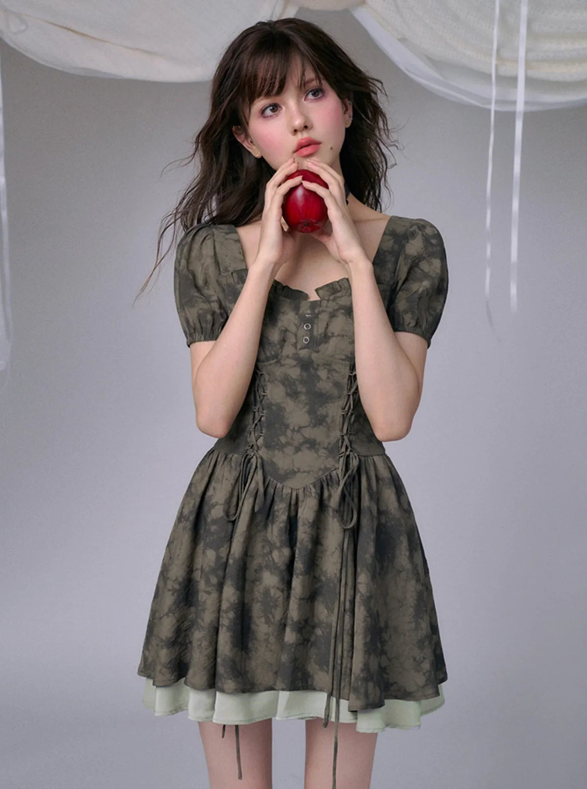 Green Tea Dyed Dress