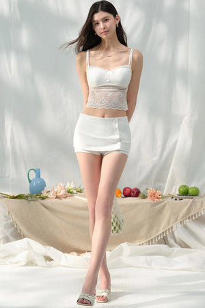Halter Button Skirt