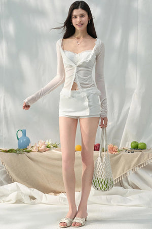 Halter Button Skirt