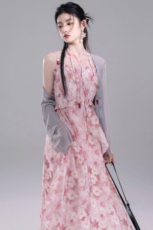 Halter Floral Dress