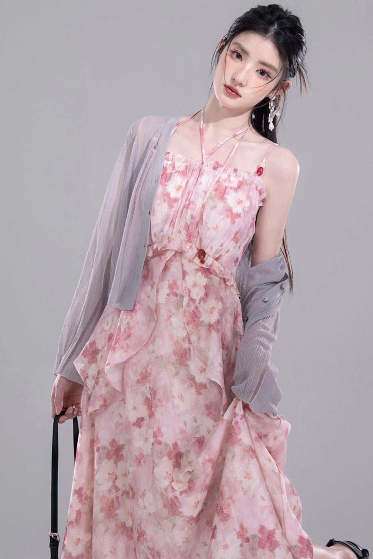 Halter Floral Dress