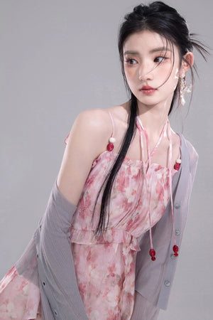 Halter Floral Dress