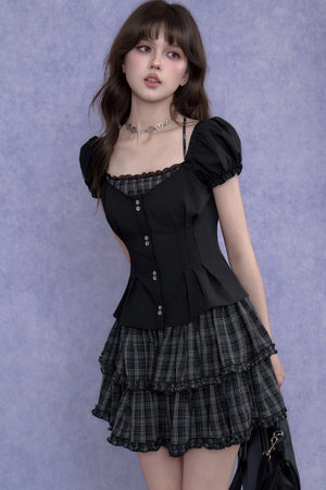 Halter Neck Academy Style Dress
