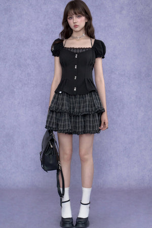 Halter Neck Academy Style Dress