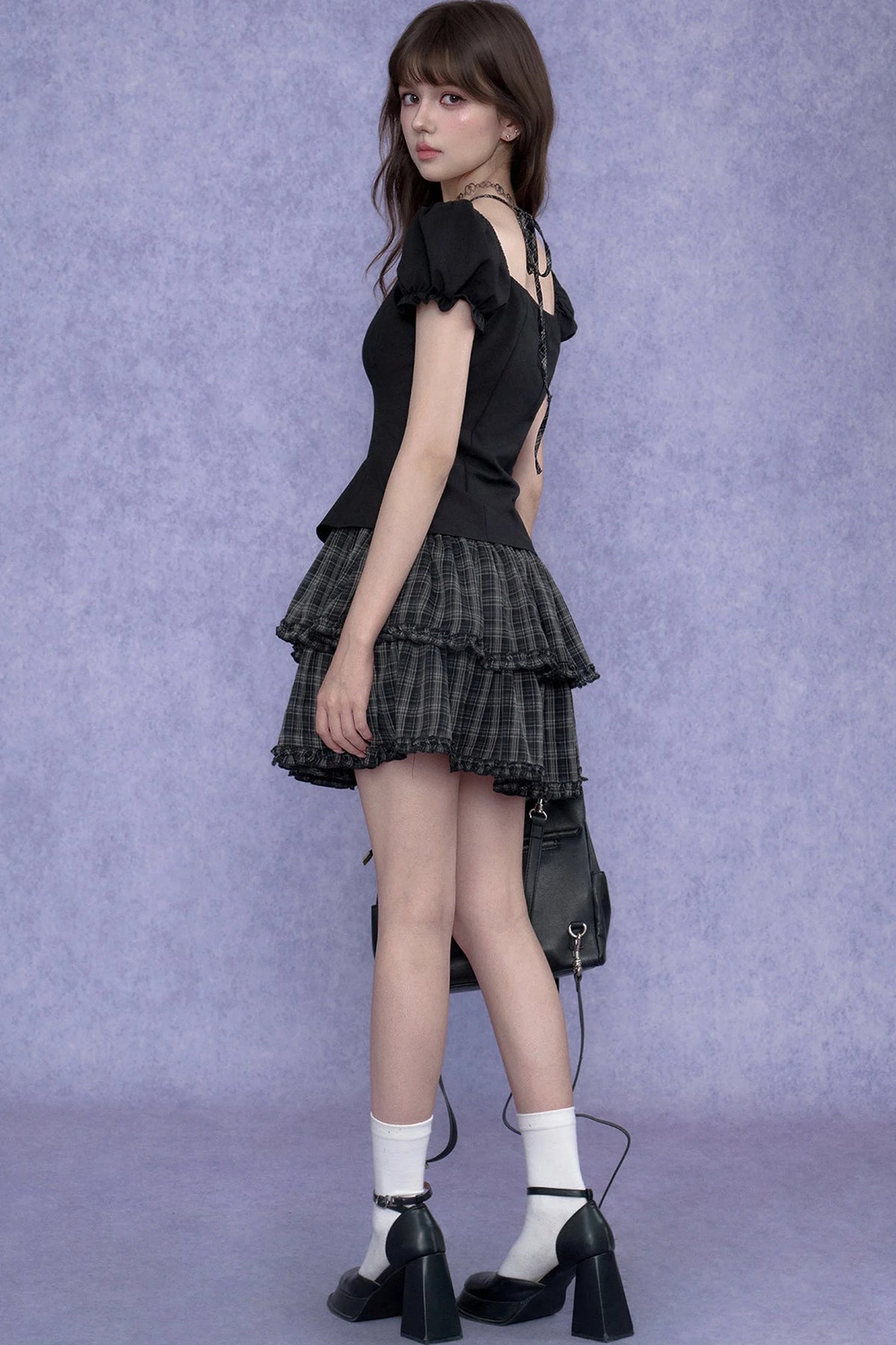 Halter Neck Academy Style Dress