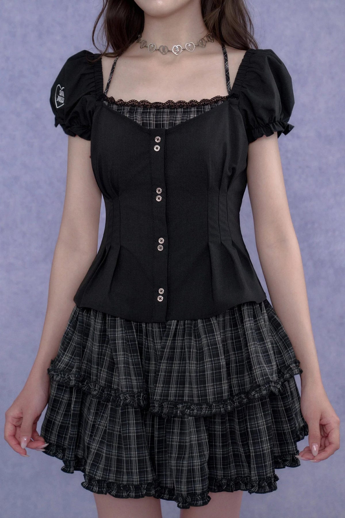 Halter Neck Academy Style Dress